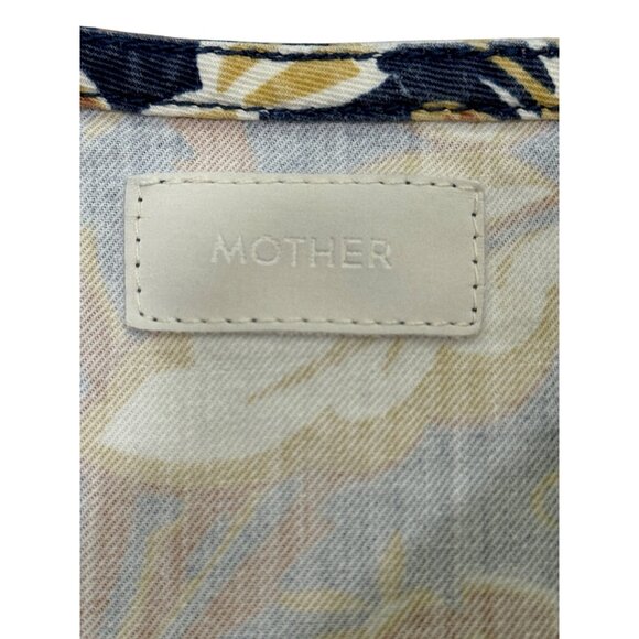 Mother The Ruffle Floral Print Mini Skirt Cotton Womens Size 25 - Picture 4 of 9